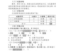 2023年河北省高職單招考試十類 和高職單招對(duì)口電子電工類、對(duì)口計(jì)算機(jī)類 文化素質(zhì)（數(shù)學(xué)）考試大綱